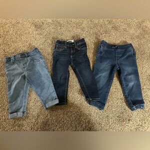 Old Navy Kids Denim Jeans Trio - Light Blue, Dark Blue, Medium Blue